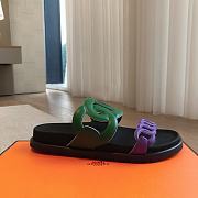 Fortok Hermes Extra Sandal Purple & Green - 5