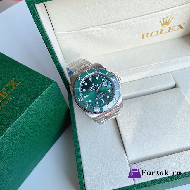 Fortok Rolex Submariner Date Green Dial Oystersteel Men's Watch  - 1