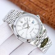 Fortok Rolex Datejust Watch White / Silver / Black / Green / Blue / Grey Steel 41mm - 1