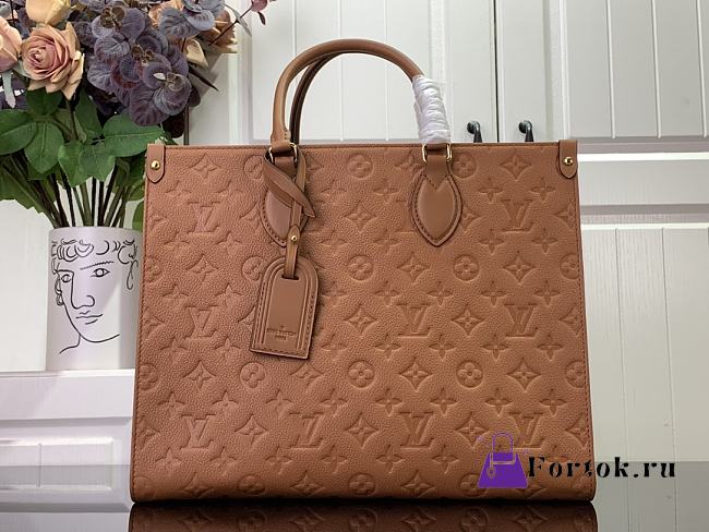 Fortok Louis Vuitton Onthego Bag Brown M46128 35x27x14cm  - 1