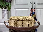 Fortok Louis Vuitton Twist West Raffia Bag Natural & Tan M25030 23.5x12x7cm - 4