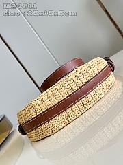 Fortok Louis Vuitton Croissant MM Raffia Bag Natural & Tan M24811 25x15x5cm - 4