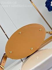 Fortok Louis Vuitton Ellis Handbag Natural Cowhide-leather And Wood Trim M24843 19x12x11cm - 3