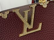 Fortok Louis Vuitton Capucines Nano Bag Burgundy M24583 21x14x8cm - 2