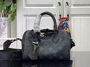 Fortok Louis Vuitton Speedy 18 Handbag Black M24598 18x12x10cm - 1