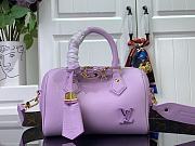 Fortok Louis Vuitton Speedy 18 Handbag Purple M24598 18x12x10cm - 1