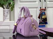 Fortok Louis Vuitton Speedy 18 Handbag Purple M24598 18x12x10cm - 4