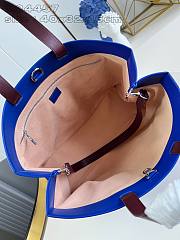 Fortok Louis Vuitton Shopper Bag MM Blue M24457 40x32x16cm - 6