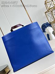 Fortok Louis Vuitton Shopper Bag MM Blue M24457 40x32x16cm - 4