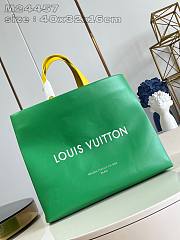 Fortok Louis Vuitton Shopper Bag MM Green M24457 40x32x16cm - 1