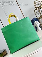 Fortok Louis Vuitton Shopper Bag MM Green M24457 40x32x16cm - 5