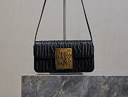 Fortok Dior Black Quilted Miss Dior Allover Calfskin Bag 22x11x6cm - 1