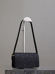 Fortok Dior Black Quilted Miss Dior Allover Calfskin Bag 22x11x6cm - 5