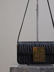 Fortok Dior Black Quilted Miss Dior Allover Calfskin Bag 22x11x6cm - 3