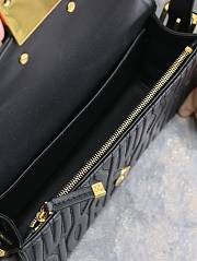 Fortok Dior Black Quilted Miss Dior Allover Calfskin Bag 22x11x6cm - 2