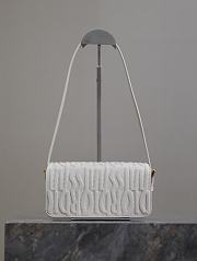 Fortok Dior White Quilted Miss Dior Allover Calfskin Bag 22x11x6cm - 5
