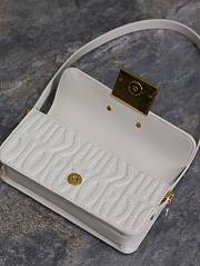 Fortok Dior White Quilted Miss Dior Allover Calfskin Bag 22x11x6cm - 4