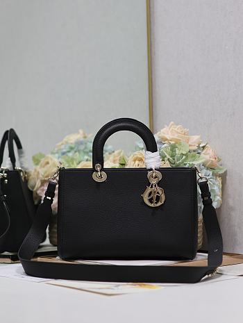 Fortok Dior Lady D-Sire My ABCdior Medium Tote Bag Black 30x20x13cm