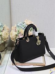 Fortok Dior Lady D-Sire My ABCdior Medium Tote Bag Black 30x20x13cm - 3