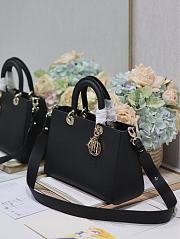 Fortok Dior Lady D-Sire My ABCdior Medium Tote Bag Black 30x20x13cm - 4