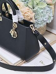 Fortok Dior Lady D-Sire My ABCdior Medium Tote Bag Black 30x20x13cm - 2