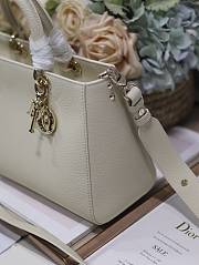 Fortok Dior Lady D-Sire My ABCdior Medium Tote Bag White 30x20x13cm - 5