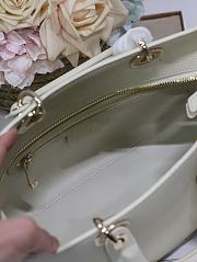 Fortok Dior Lady D-Sire My ABCdior Medium Tote Bag White 30x20x13cm - 3