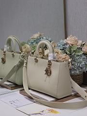 Fortok Dior Lady D-Sire My ABCdior Medium Tote Bag White 30x20x13cm - 4