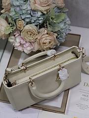 Fortok Dior Lady D-Sire My ABCdior Medium Tote Bag White 30x20x13cm - 2