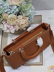 Fortok Dior Lady D-Sire My ABCdior Medium Tote Bag Brown 30x20x13cm - 6