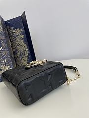 Fortok Dior Lady D-Joy Bag Black Graphic Cannage Calfskin 26x6x14cm - 6