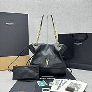 Fortok Saint Laurent Jamie 4.3 Large Pochon Bag Black 27×34×3cm - 1