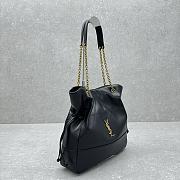 Fortok Saint Laurent Jamie 4.3 Large Pochon Bag Black 27×34×3cm - 3