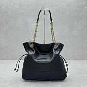 Fortok Saint Laurent Jamie 4.3 Large Pochon Bag Black 27×34×3cm - 4