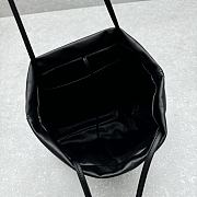 Fortok The Row Pim Leather Tote Bag Black 28x30x9cm - 6