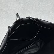 Fortok The Row Pim Leather Tote Bag Black 28x30x9cm - 5