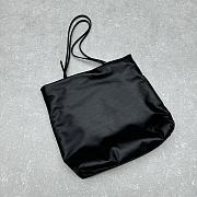 Fortok The Row Pim Leather Tote Bag Black 28x30x9cm - 3