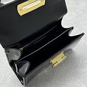 Fortok Salvatore Ferragamo Iconic Black Leather Mini Bag 21×8×12cm - 5