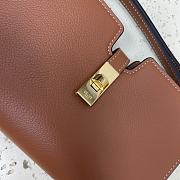 Fortok Celine 16 Strap Pochette In Supple Calfskin Bag Tan 18x12x3.5cm - 3