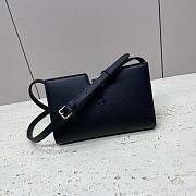 Fortok Celine 16 Strap Pochette In Supple Calfskin Bag Black 18x12x3.5cm - 5