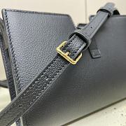 Fortok Celine 16 Strap Pochette In Supple Calfskin Bag Black 18x12x3.5cm - 3