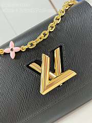 Fortok Louis Vuitton Twist Shadow Monogram Shoulder Strap Bag Black M23389 23x17x9.5cm - 6