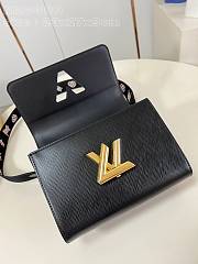 Fortok Louis Vuitton Twist Shadow Monogram Shoulder Strap Bag Black M23389 23x17x9.5cm - 5