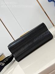 Fortok Louis Vuitton Twist Shadow Monogram Shoulder Strap Bag Black M23389 23x17x9.5cm - 2