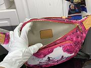 Fortok Louis Vuitton Rush Bumbag Pink Monogram Surfing Coated Canvas M24987 30x15x8cm - 6