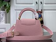 Fortok Louis Vuitton Capucines East-West Mini Bag Pink M24671 22x12x8cm - 4