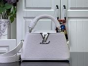 Fortok Louis Vuitton Capucines East-West Mini Bag White M24671 22x12x8cm - 1