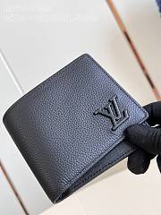 Fortok Louis Vuitton Aerogram Multiple Wallet Black M69829 11.5x9x1.5cm - 1