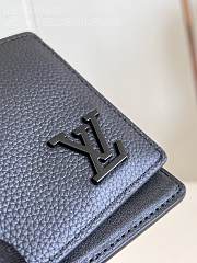 Fortok Louis Vuitton Aerogram Multiple Wallet Black M69829 11.5x9x1.5cm - 2