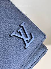 Fortok Louis Vuitton Aerogram Multiple Wallet Dark Blue M69829 11.5x9x1.5cm - 5